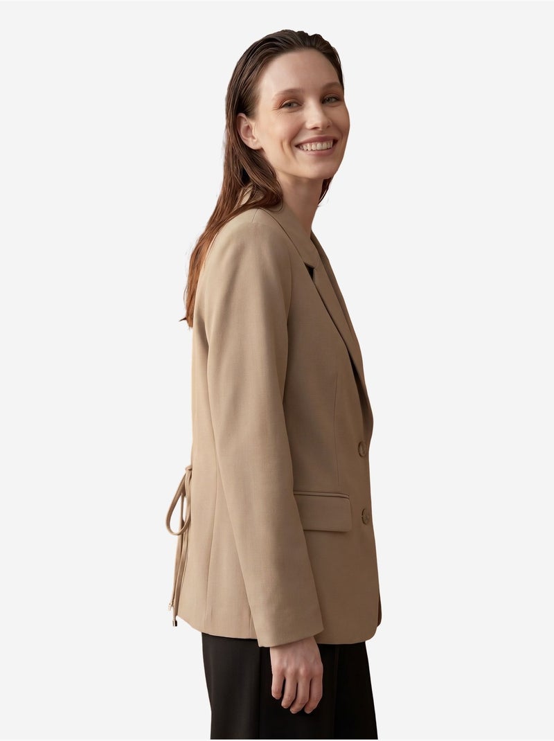 Blazer con cuello chal y cierre de botones my fashion Arena - Kiabi