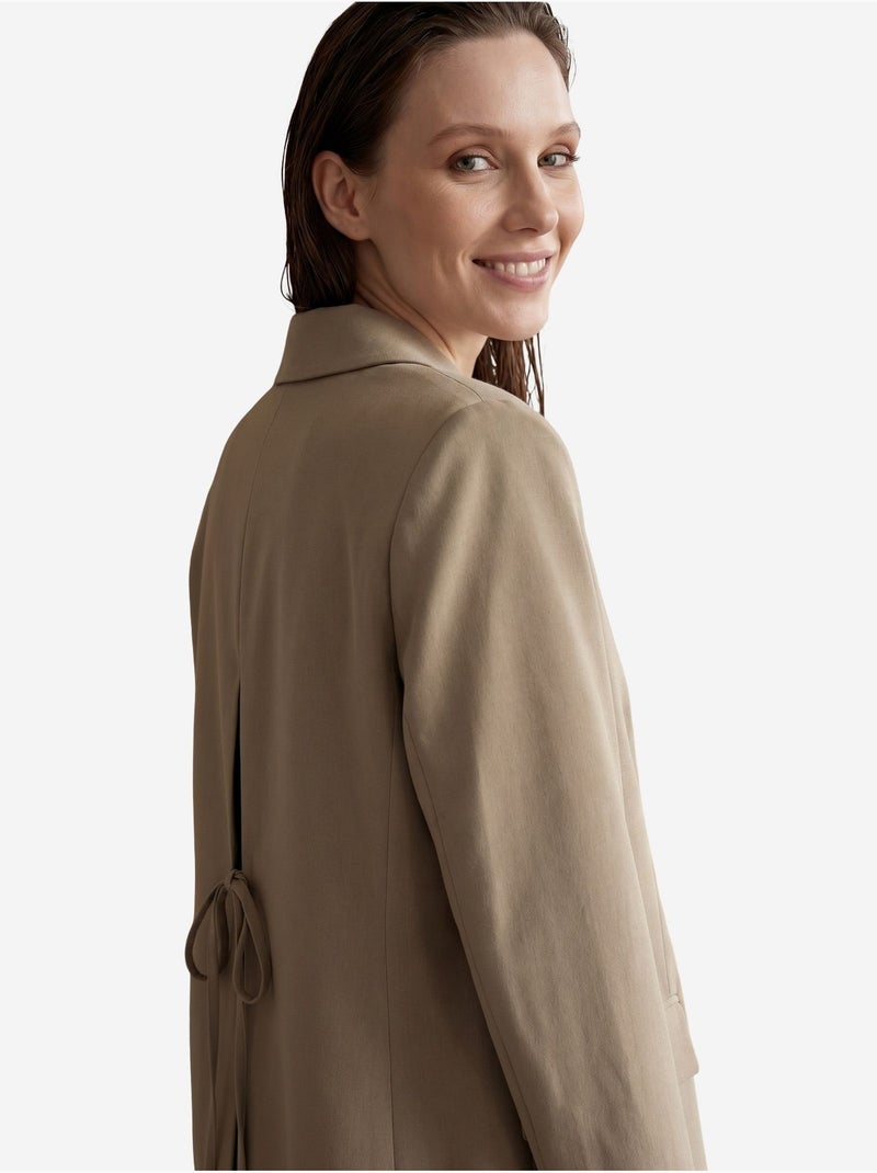 Blazer con cuello chal y cierre de botones my fashion Arena - Kiabi