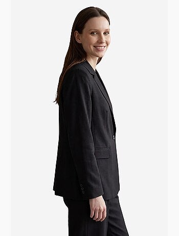 Blazer con cuello chal y cierre de botones my fashion