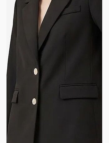 Blazer con cuello chal y cierre de botones my fashion