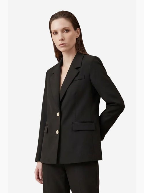 Blazer con cuello chal y cierre de botones my fashion - Kiabi Blazer con cuello chal y cierre de botones my fashion - Kiabi