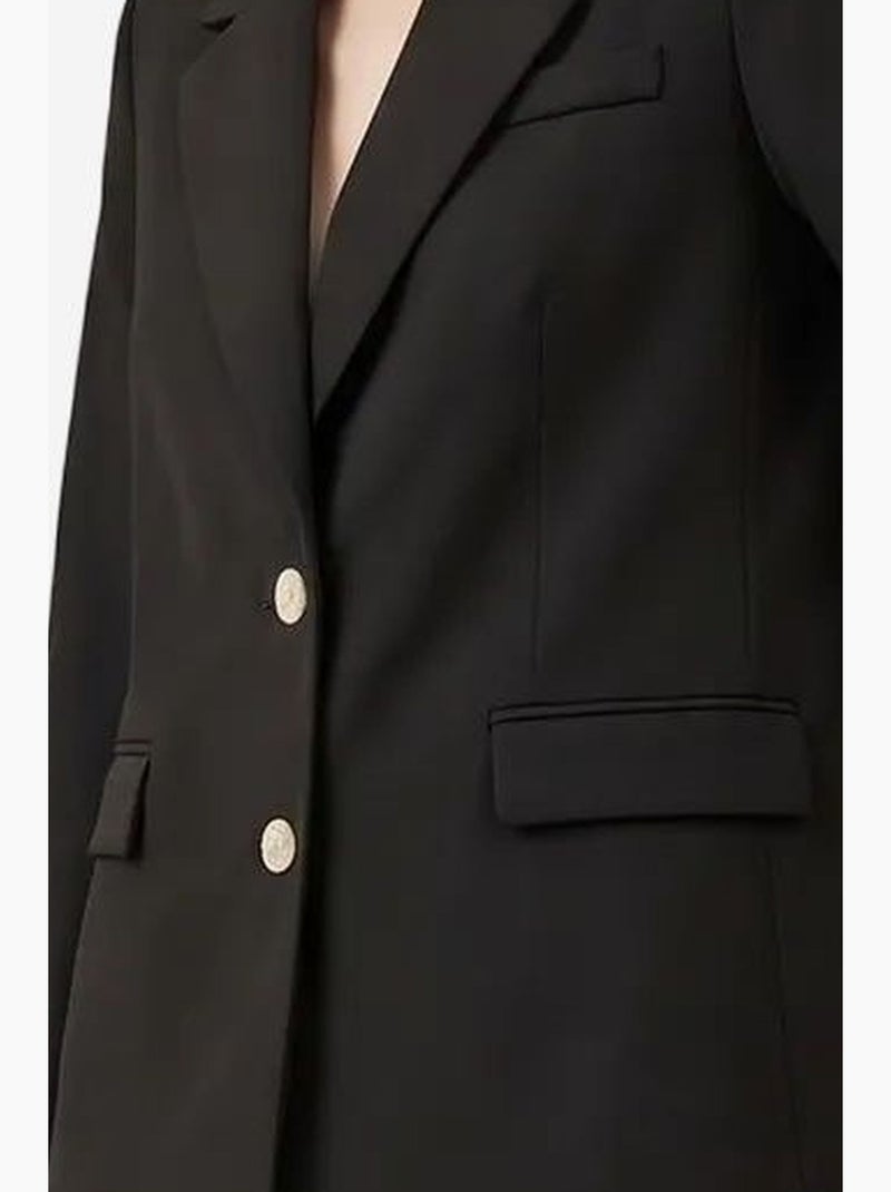 Blazer con cuello chal y cierre de botones my fashion Negro - Kiabi