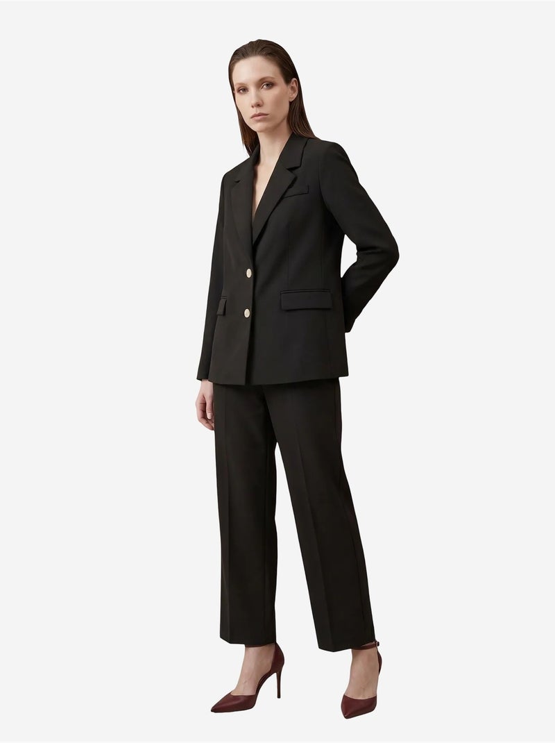 Blazer con cuello chal y cierre de botones my fashion Negro - Kiabi