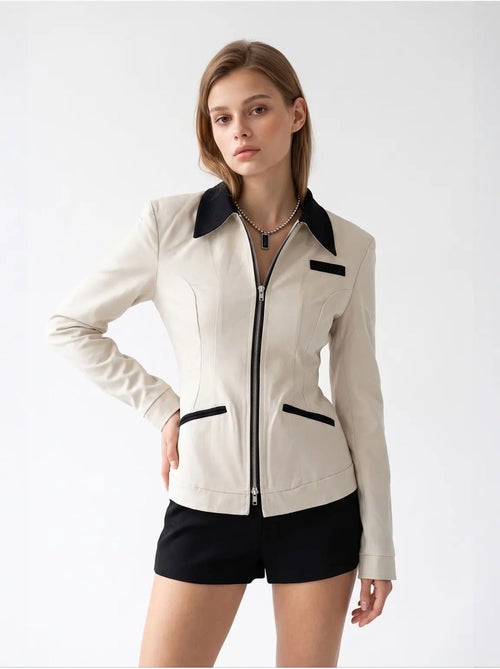 Blazer de algodón mixray - Kiabi Blazer de algodón mixray - Kiabi