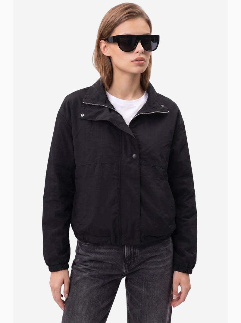 Blazer de algodón mixray Negro - Kiabi