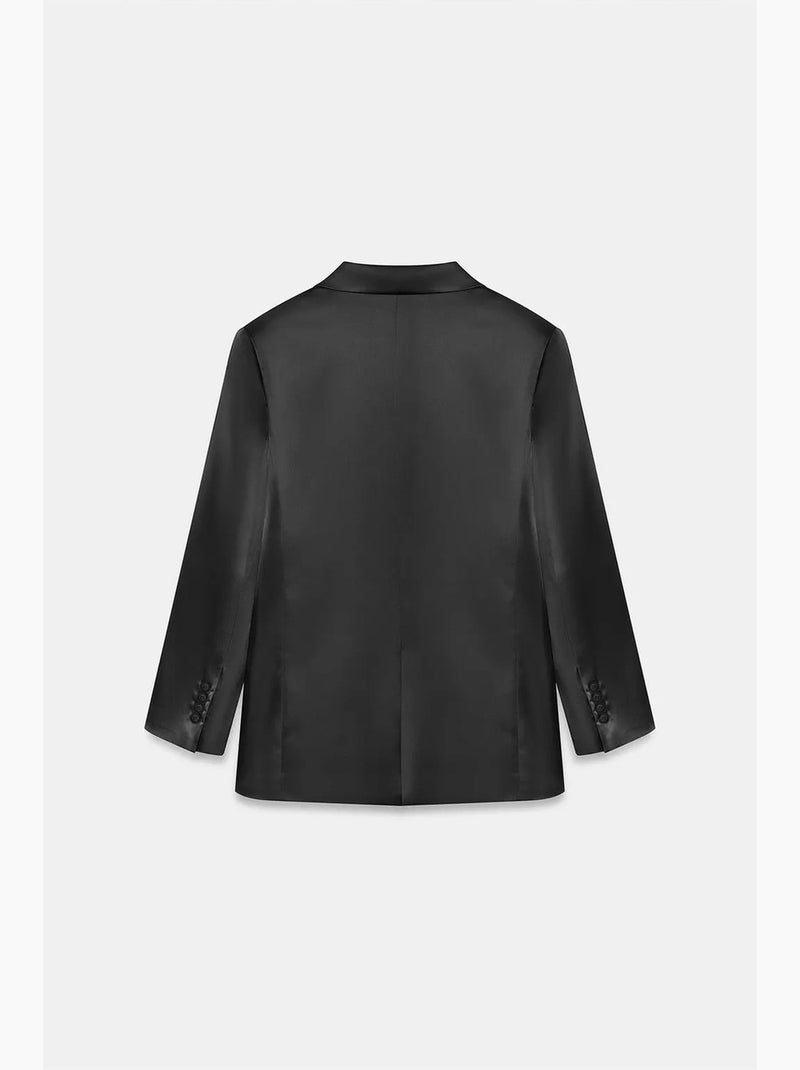 Blazer de crepé dilvin Negro - Kiabi