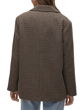 Blazer de Cuadros Pata de Gallo para Mujer Vero Moda