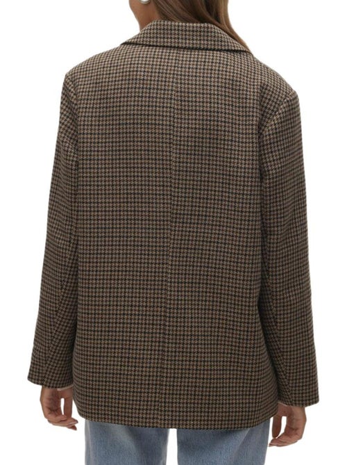 Blazer de Cuadros Pata de Gallo para Mujer Vero Moda - Kiabi