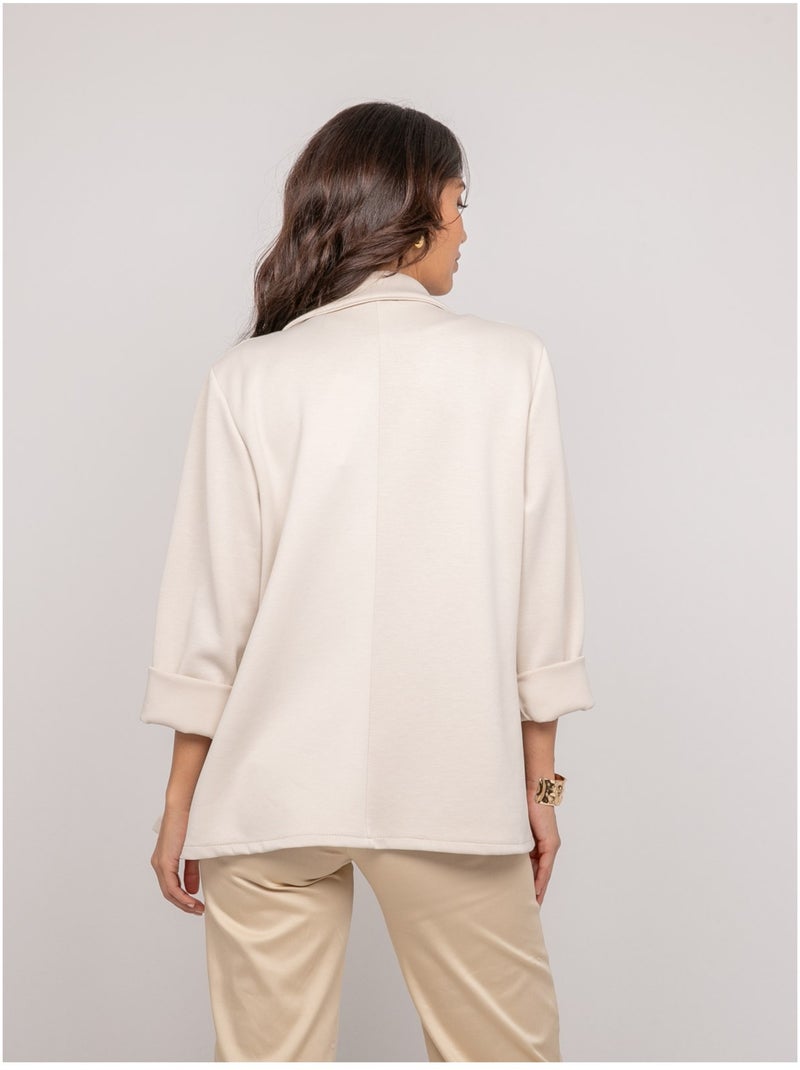 Blazer de felpa UNORA Beige - Kiabi