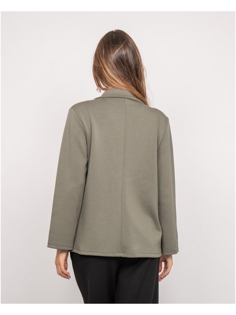 Blazer de felpa UNORA Caqui - Kiabi