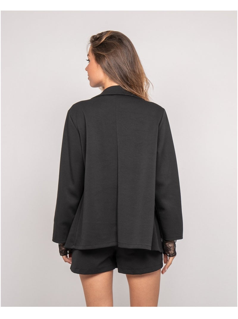 Blazer de felpa UNORA Negro - Kiabi