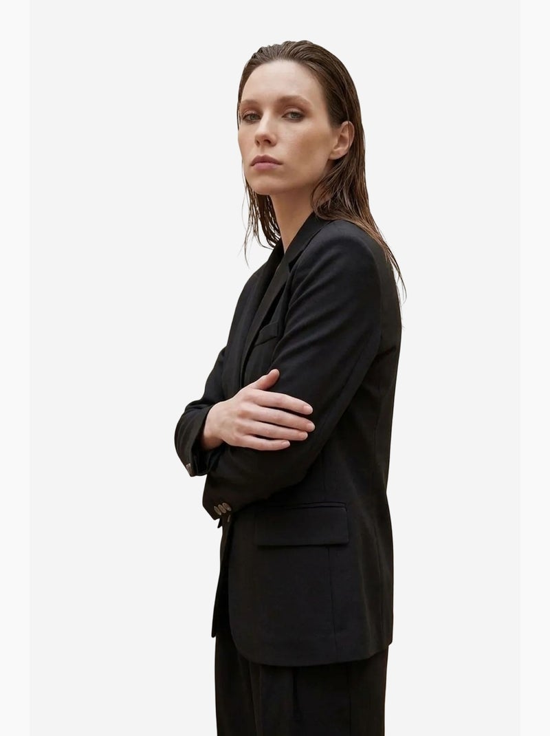 Blazer de mujer de ajuste regular my fashion Negro - Kiabi