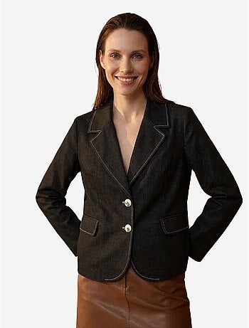 Blazer de mujer en popelín de algodón-lycra my fashion