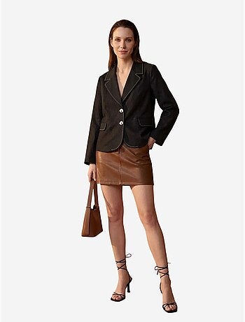 Blazer de mujer en popelín de algodón-lycra my fashion