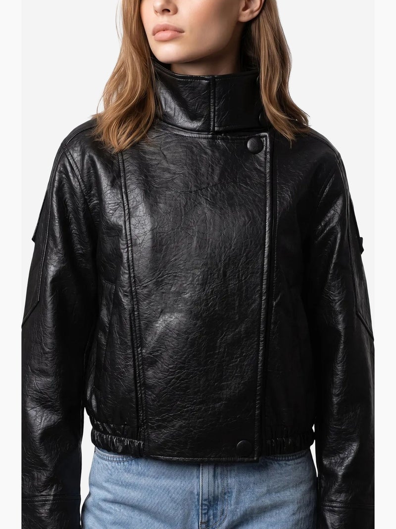 Blazer de mujer entallado mixray Negro - Kiabi