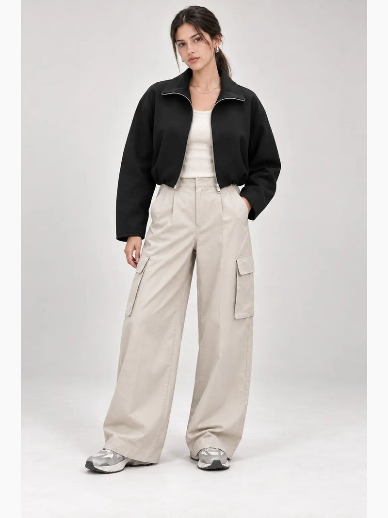 Blazer de mujer entallado mixray Negro - Kiabi