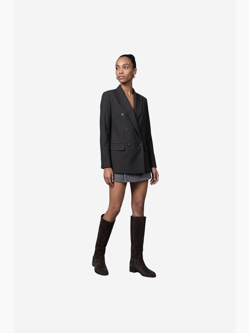Blazer dilvin Gris negro - Kiabi