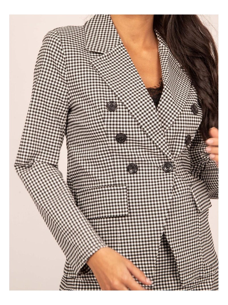Blazer estampado USTARA Negro - Kiabi