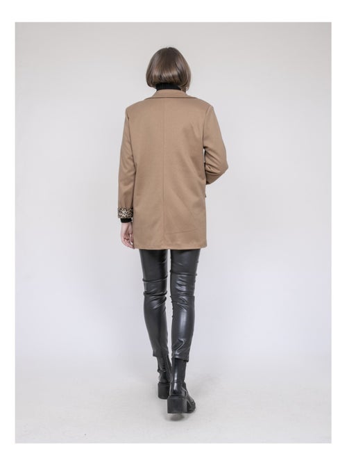 Blazer forro leopardo UVANIE - Kiabi Blazer forro leopardo UVANIE - Kiabi