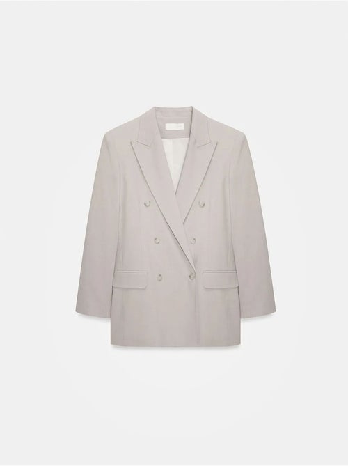Blazer largo de crepé dilvin - Kiabi Blazer largo de crepé dilvin - Kiabi