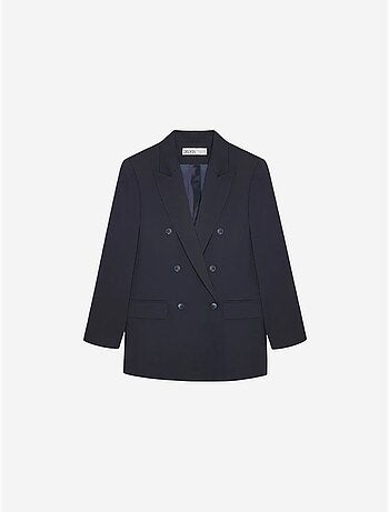Blazer largo largo de crepé dilvin