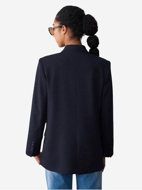 Blazer largo largo de crepé dilvin - Kiabi Blazer largo largo de crepé dilvin - Kiabi