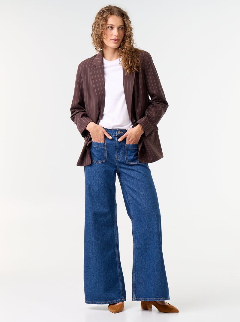Blazer largo Marron - Kiabi