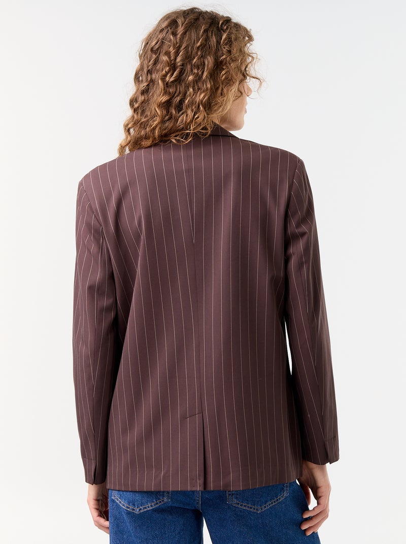 Blazer largo Marron - Kiabi