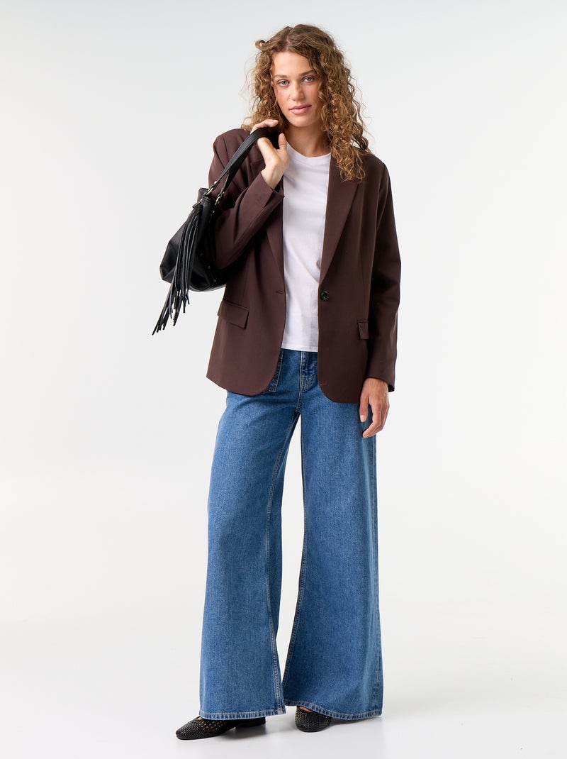 Blazer largo Marron - Kiabi