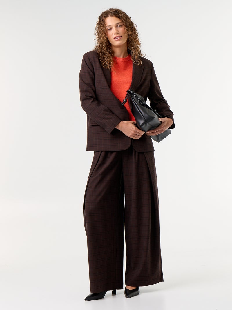 Blazer largo Marron - Kiabi