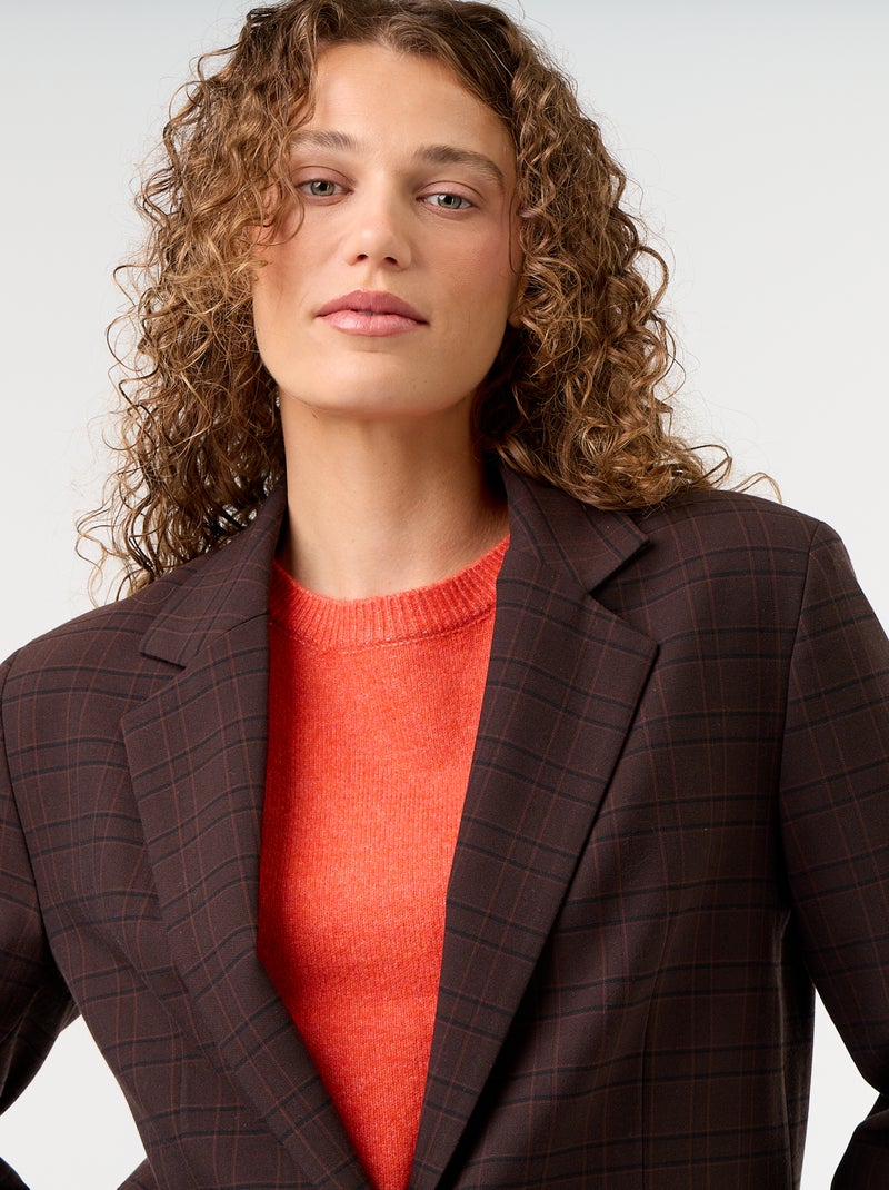 Blazer largo Marron - Kiabi