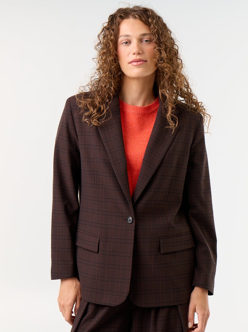 Blazer largo Marron - Kiabi