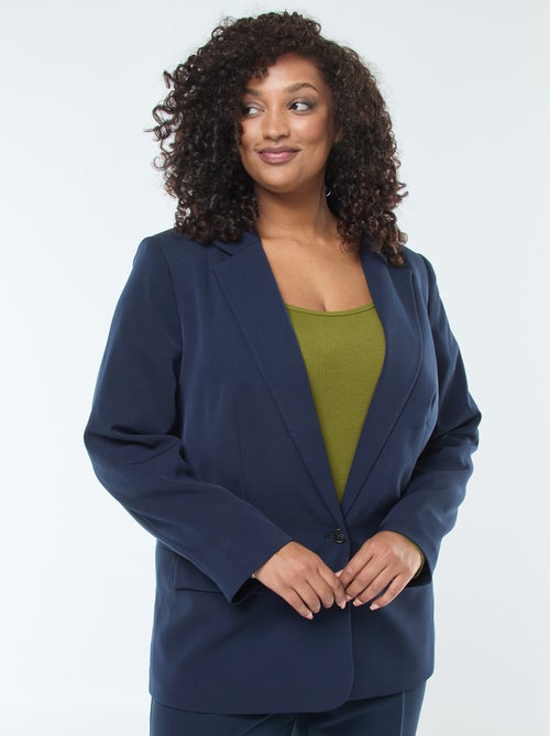 Blazer liso con 2 bolsillos con solapa - Kiabi