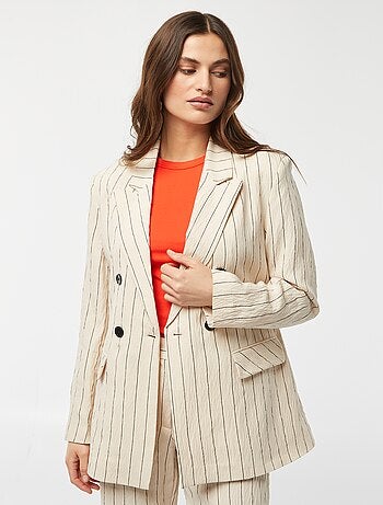 Blazer oversize a rayas
