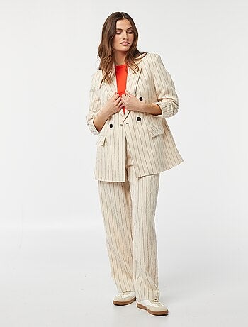 Blazer oversize a rayas
