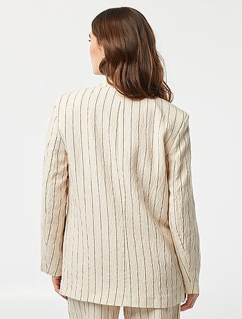 Blazer oversize a rayas