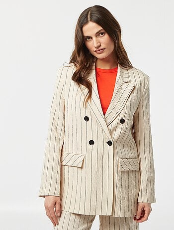 Blazer oversize a rayas