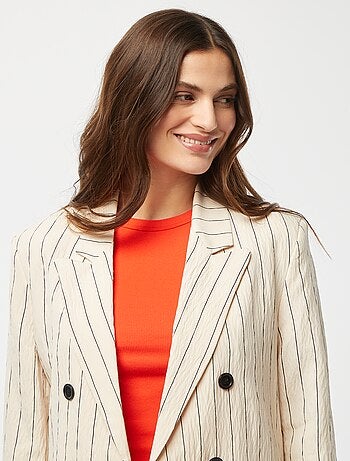 Blazer oversize a rayas