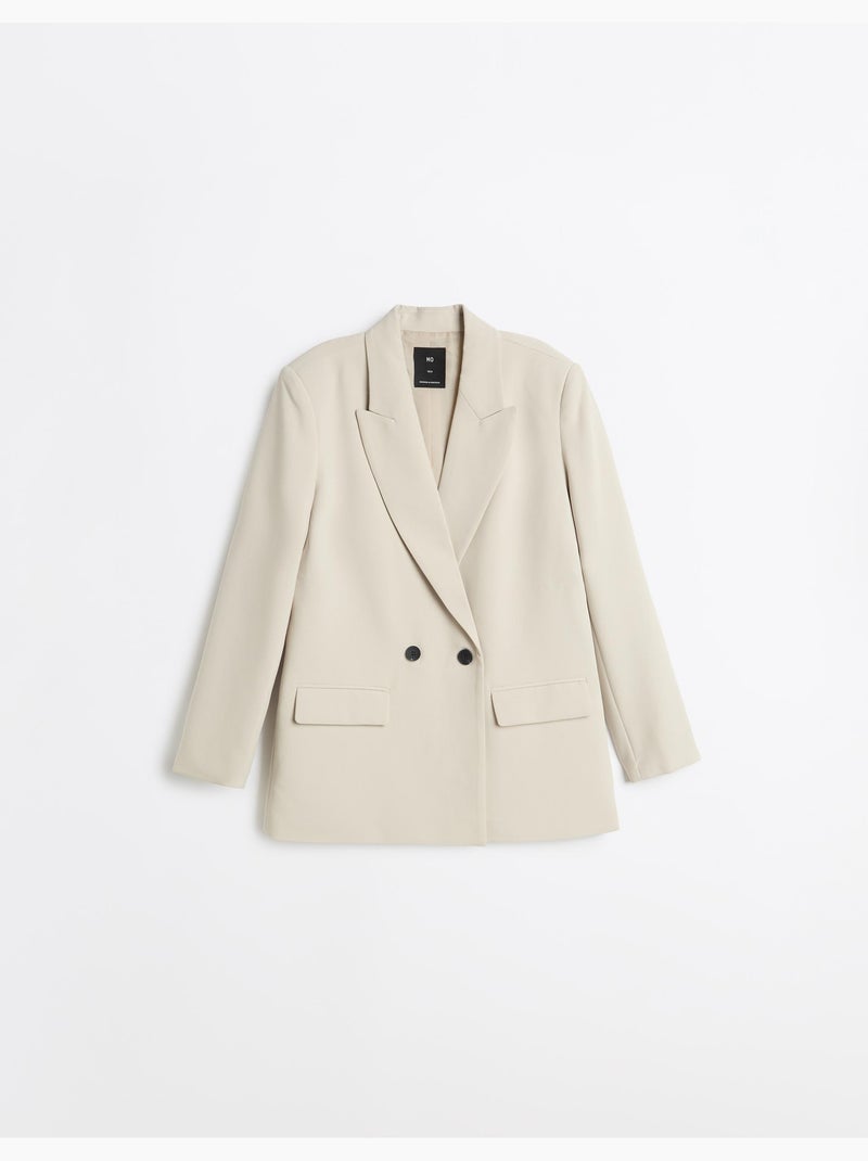 Blazer oversize, mo fashion Beige - Kiabi