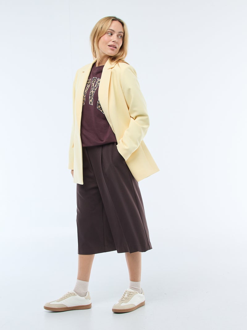Blazer recto Amarillo - Kiabi
