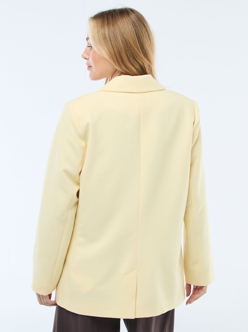 Blazer recto Amarillo - Kiabi