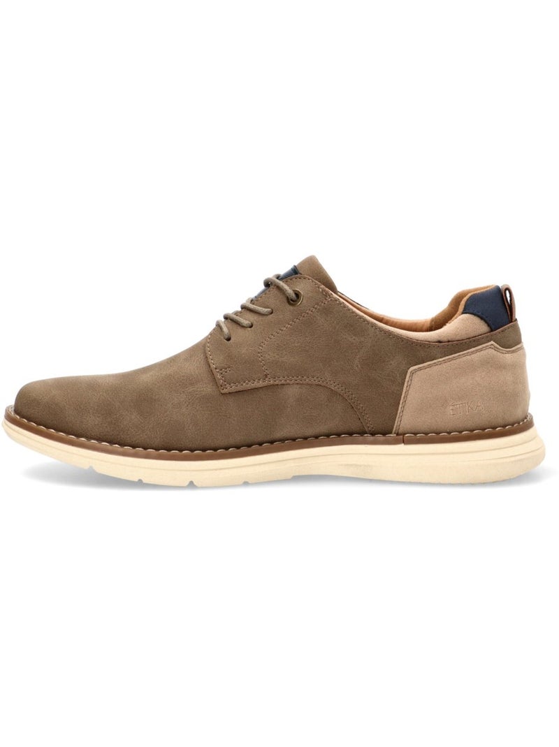 Bluchers Diario Hombre Suela Plana - Etika Taupe - Kiabi