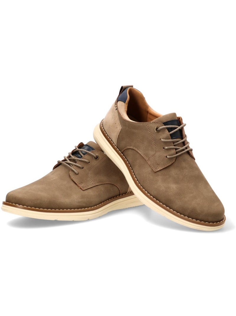 Bluchers Diario Hombre Suela Plana - Etika Taupe - Kiabi
