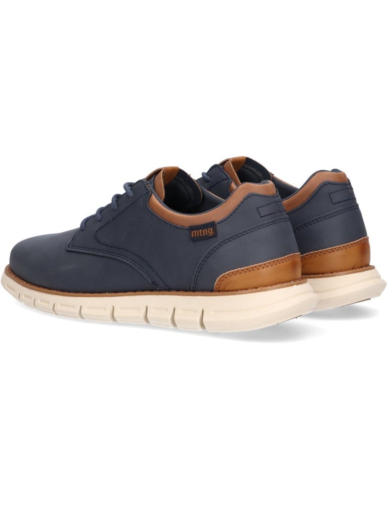 Bluchers Diario Hombre Suela Plana - Mustang Azul marino - Kiabi