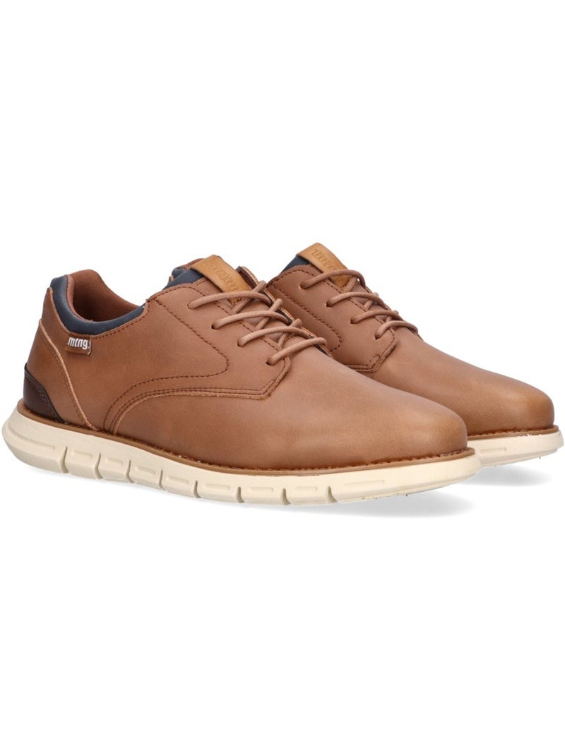 Bluchers Diario Hombre Suela Plana - Mustang Marrón claro - Kiabi