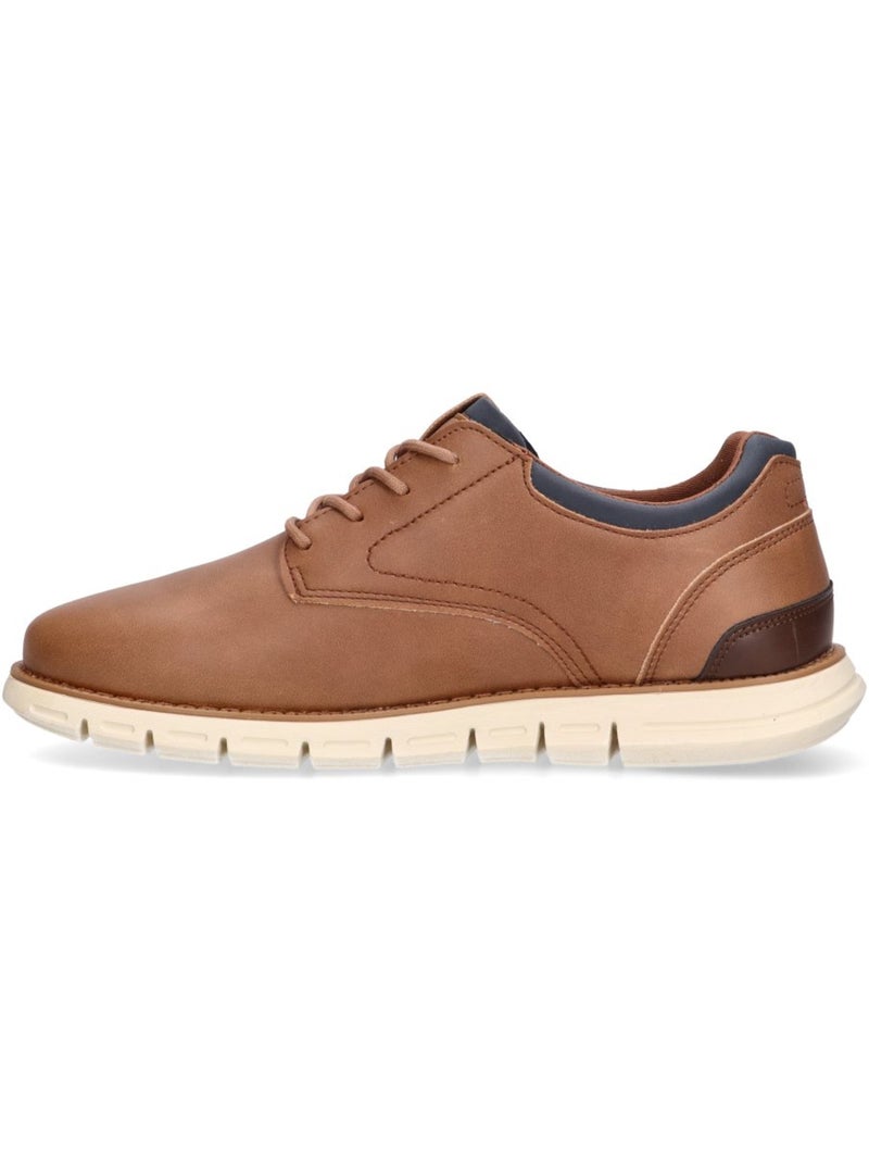 Bluchers Diario Hombre Suela Plana - Mustang Marrón claro - Kiabi