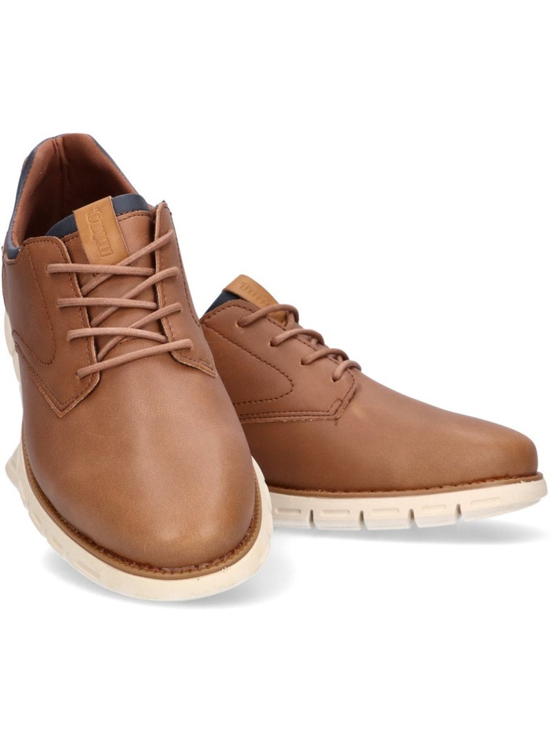 Bluchers Diario Hombre Suela Plana - Mustang Marrón claro - Kiabi