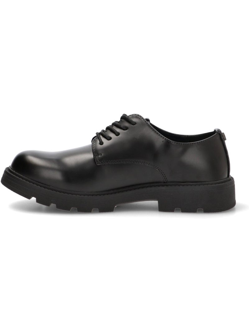 Bluchers Diario Hombre Suela Plana - Mustang Negro - Kiabi