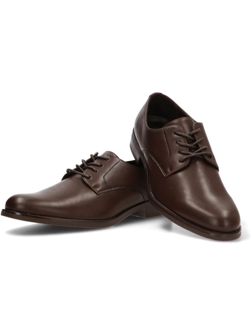 Bluchers vestir hombre suela plana - luna collection Marrón - Kiabi