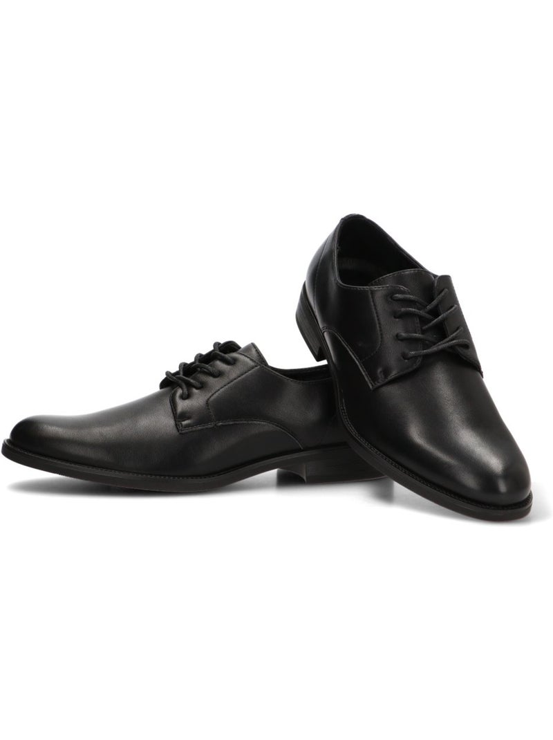 Bluchers vestir hombre suela plana - luna collection Negro - Kiabi